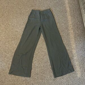 sage green comfy beachy pants